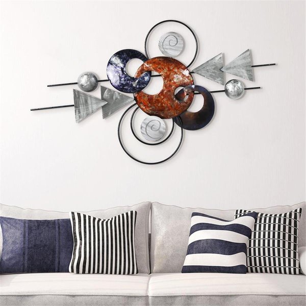 Empire Art Direct -R Target Hand Painted Etched Metal Wall Sculpture ADM-6048-2748